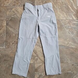 Mizuno Baseball Pants Kids Medium Grey Athletic Baseball Uniform
